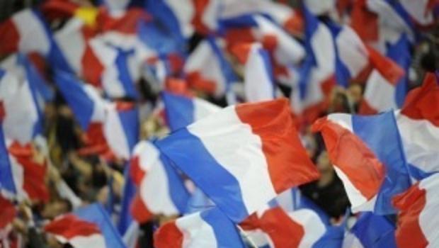 Drapeaux français rassemblés