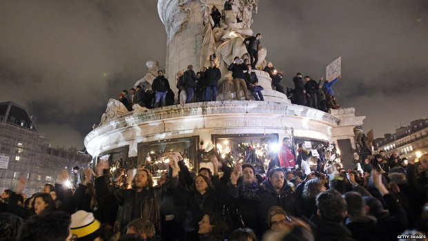 Charlie vivra ! On n’a pas peur ! – place de la République