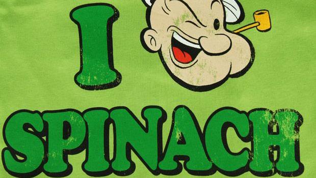 Publicité de Popeye pour les épinards I love spinach