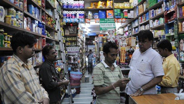 Supermarché indien ticket de caisse