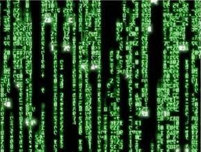 lignes de code vertes de matrix