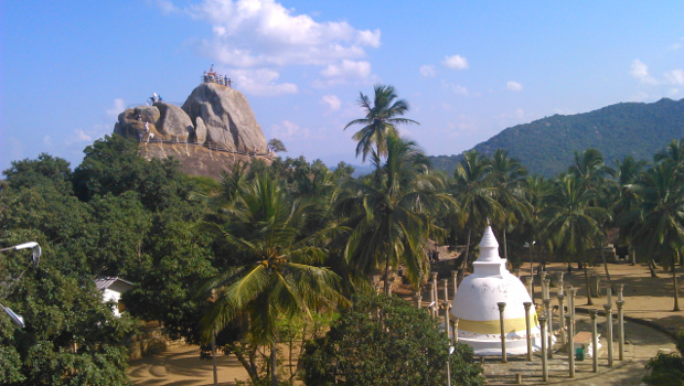 mihintale sri lanka le monastère vu de haut et de côté