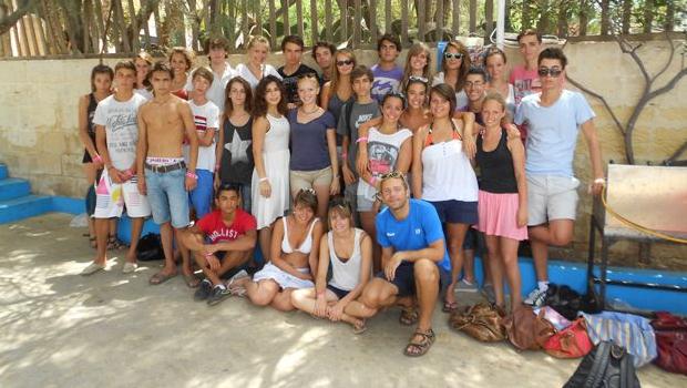 photos de groupe de vacances à EF Malte