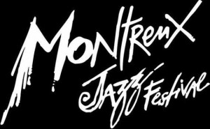 Montreux jazz festival noir sur blanc