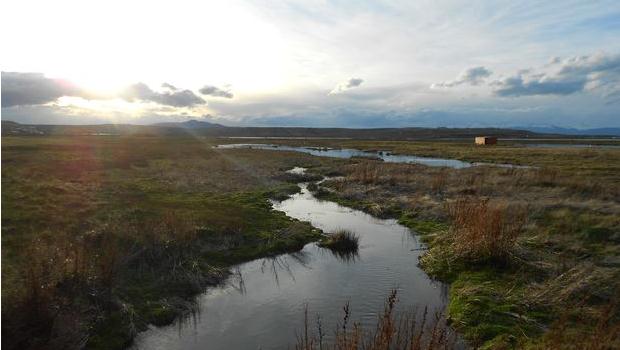 Paysage de la Patagonie couché de soleil en Patagonie à El Calafate