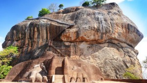 Sigiriya rock fortress vue des pattes du lion