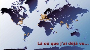 Les endroits où j'ai déjà voyagé